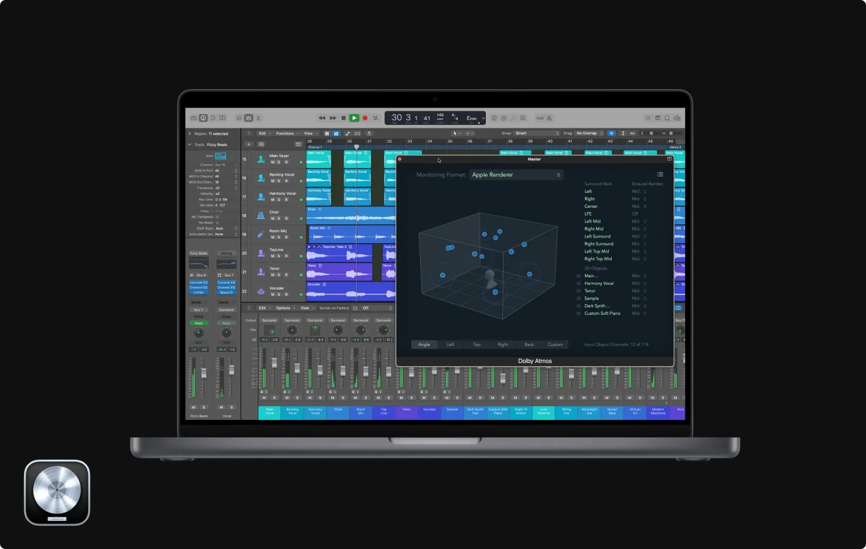 Logic Pro audio editing interface as an alternative to Audition