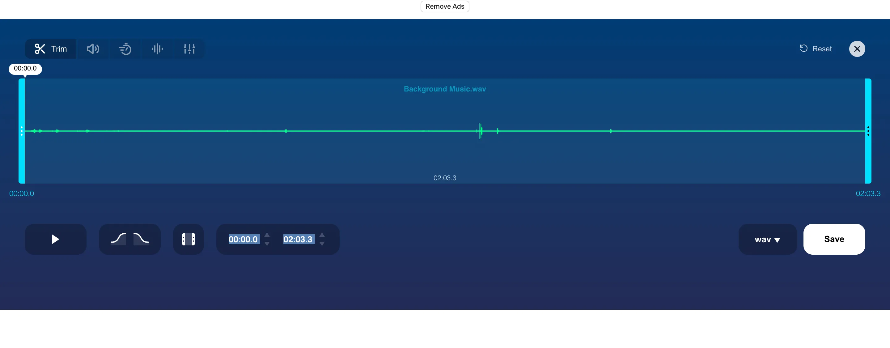 Audio cutter