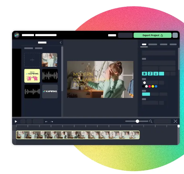 Kapwing online video editor