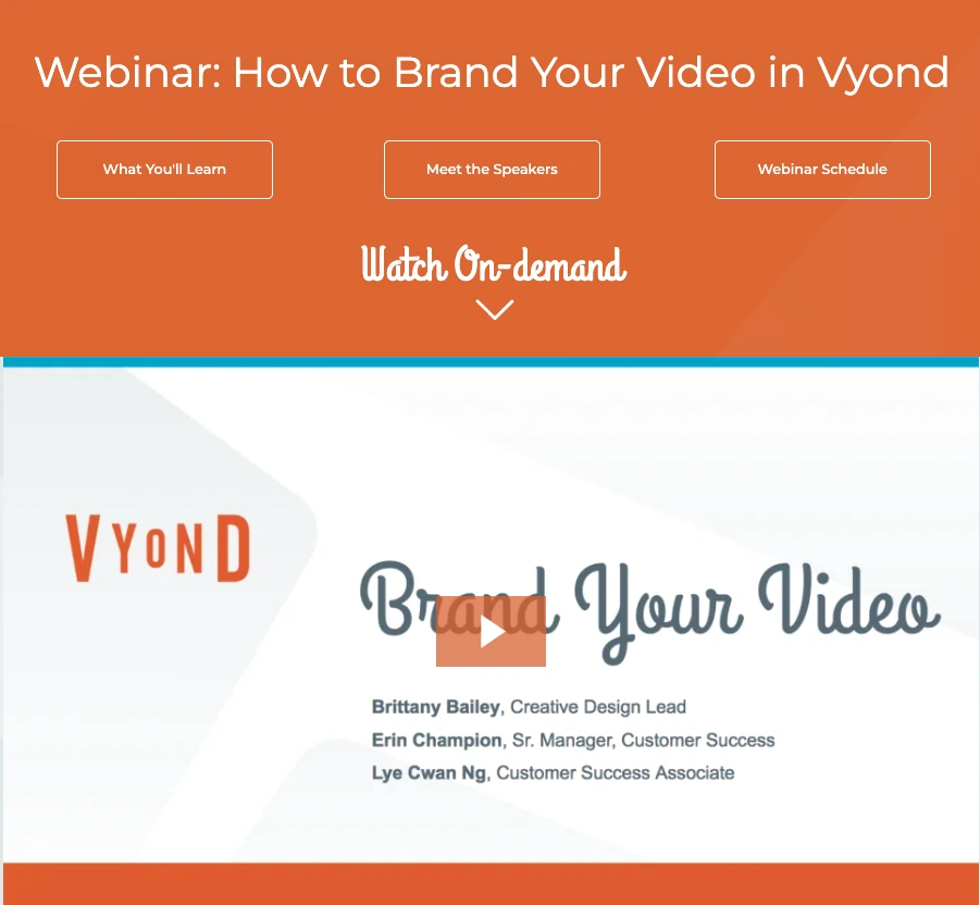 Vyond video training software