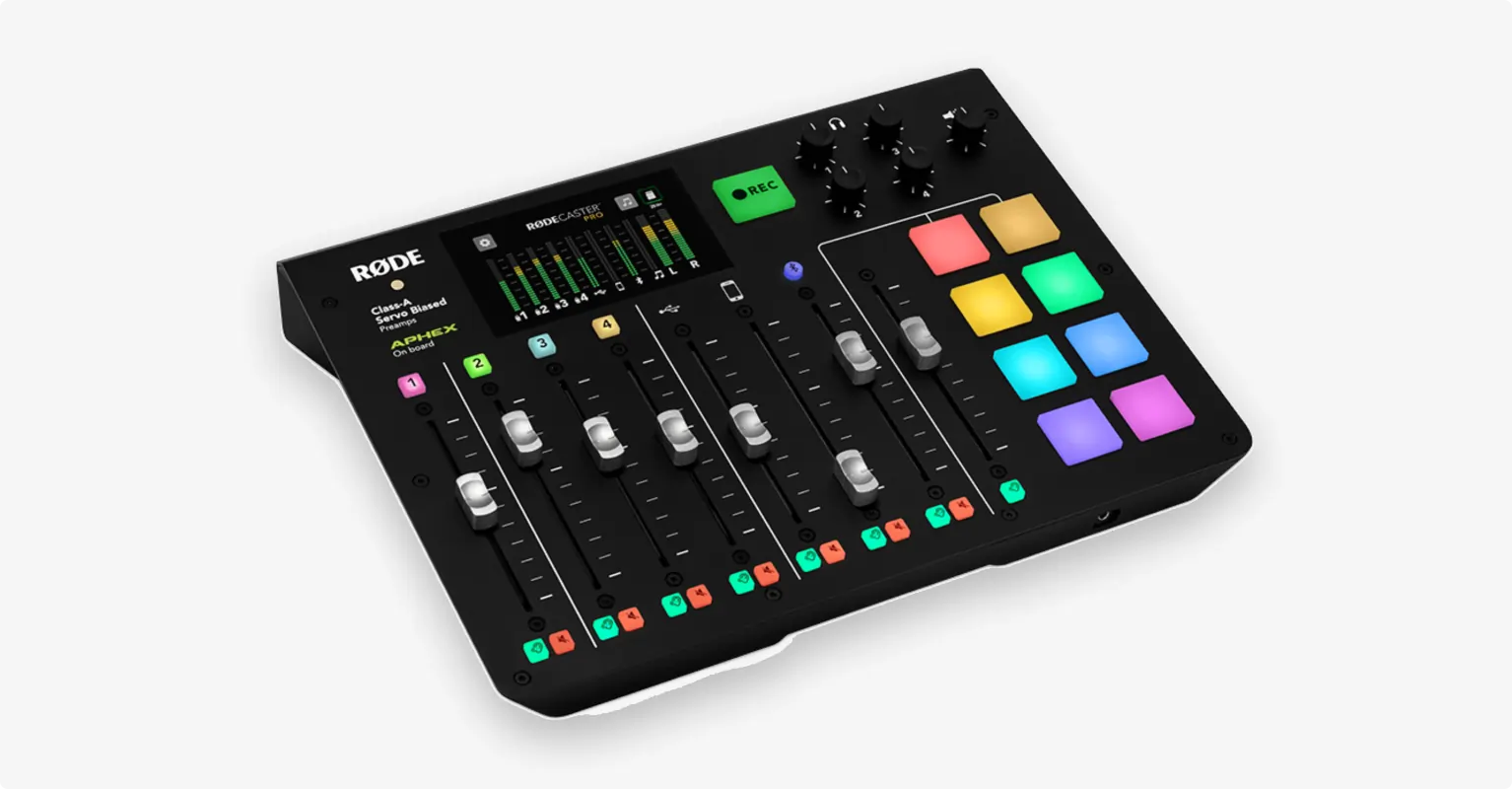 Rodecaster Pro podcast mixer 