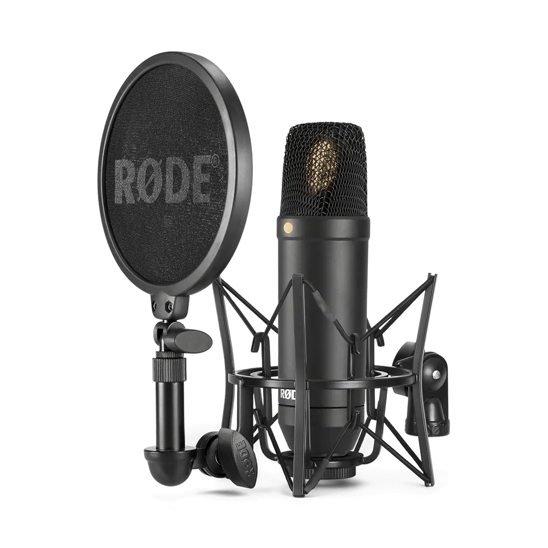 RODE NT1 studio microphone to improve the audio quality of a recording