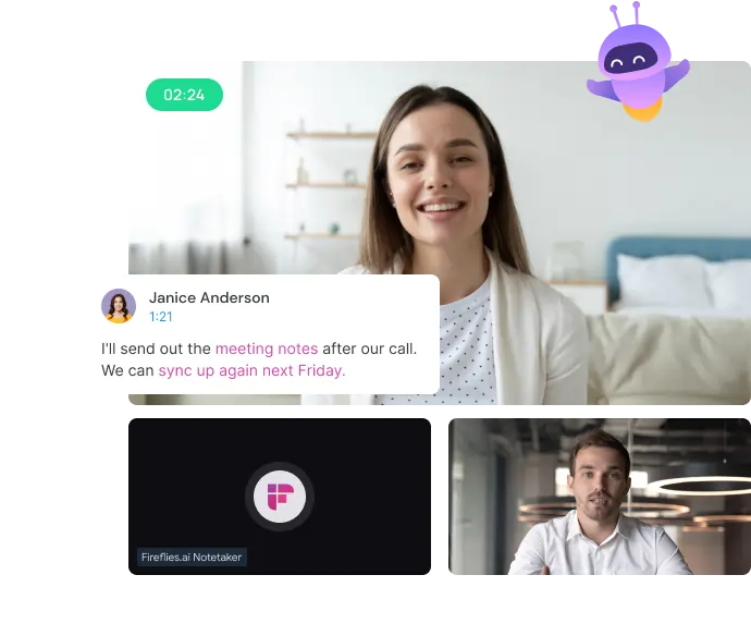 Fireflies.ai note taking app for online meetings