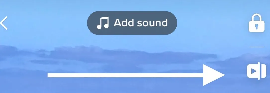 Trim Icon for trimming videos on TikTok