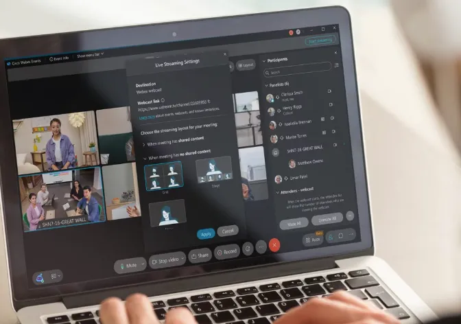 Webex video conference software