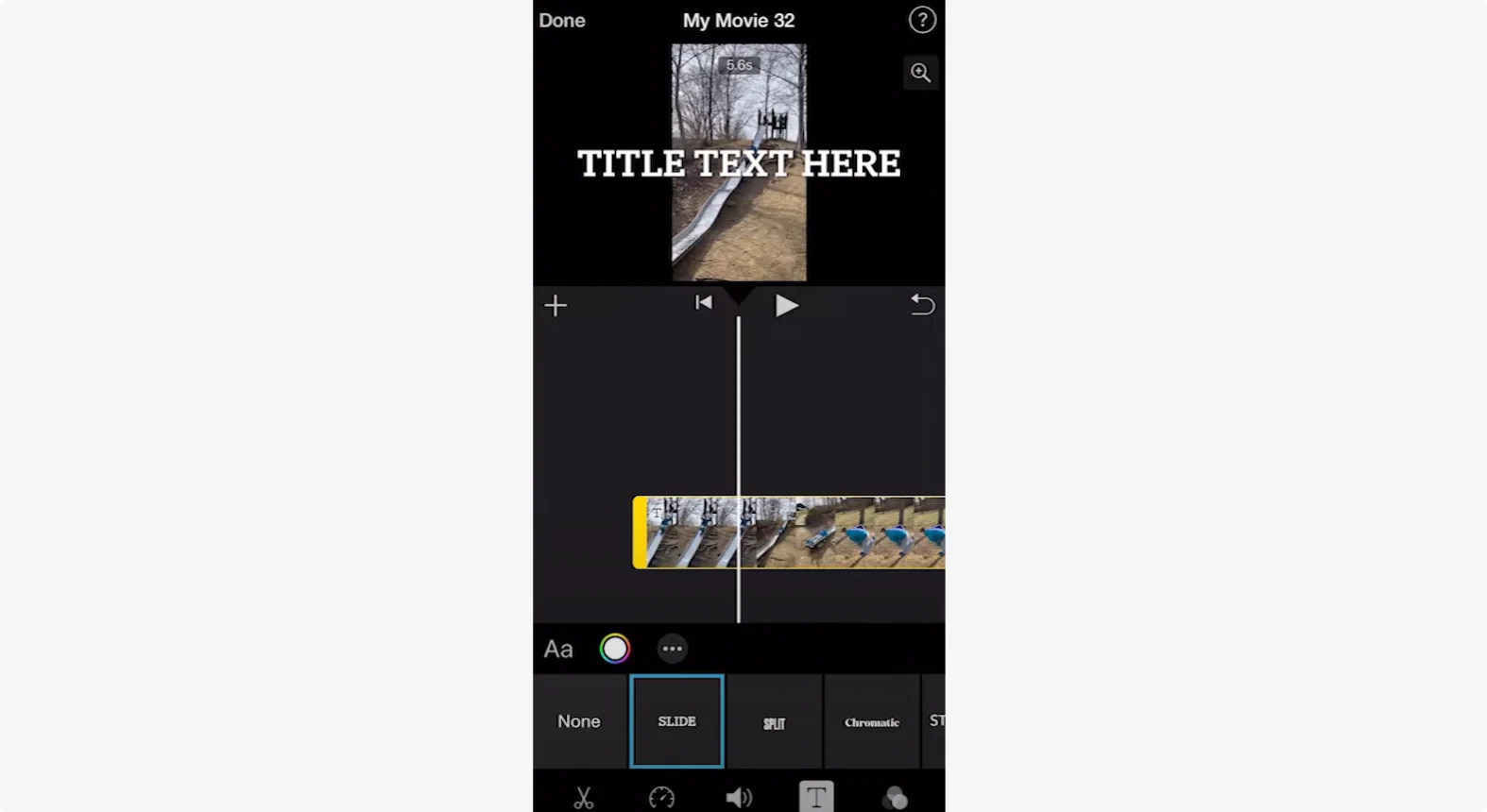 How to add text  to a video on iPhone