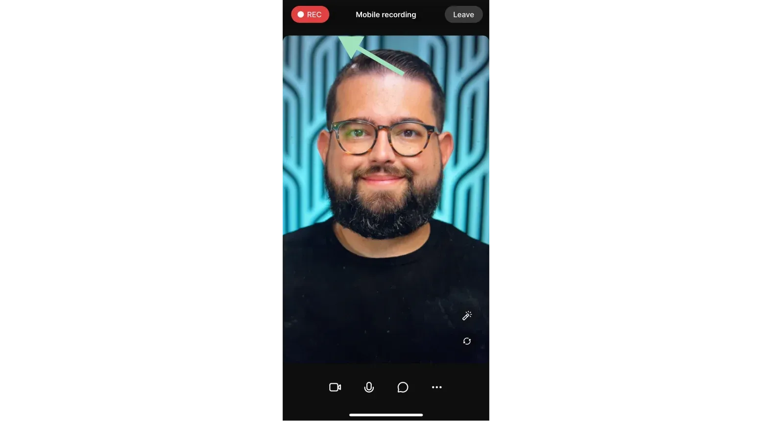 Recording a FaceTime call on Riverside
