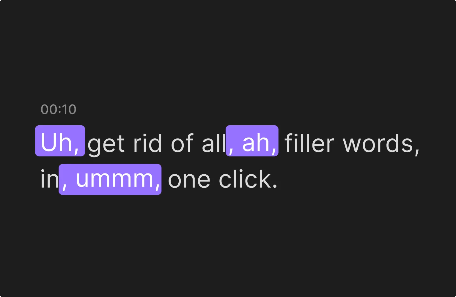 automatically remove filler words on riverside