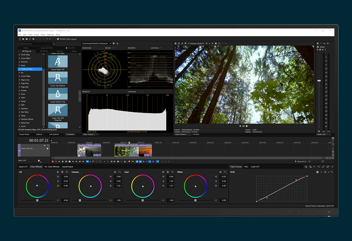 Song VegasPro video editing platform for vloggers