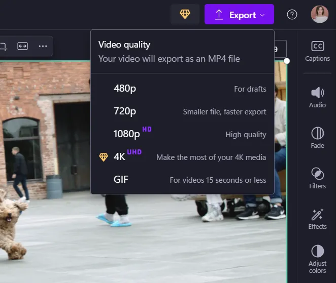 change video resolution on windows