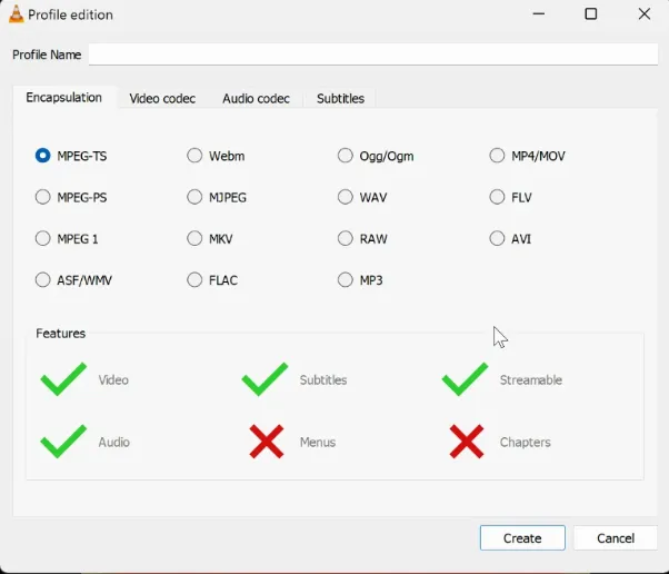 change file type on windows using VLC player
