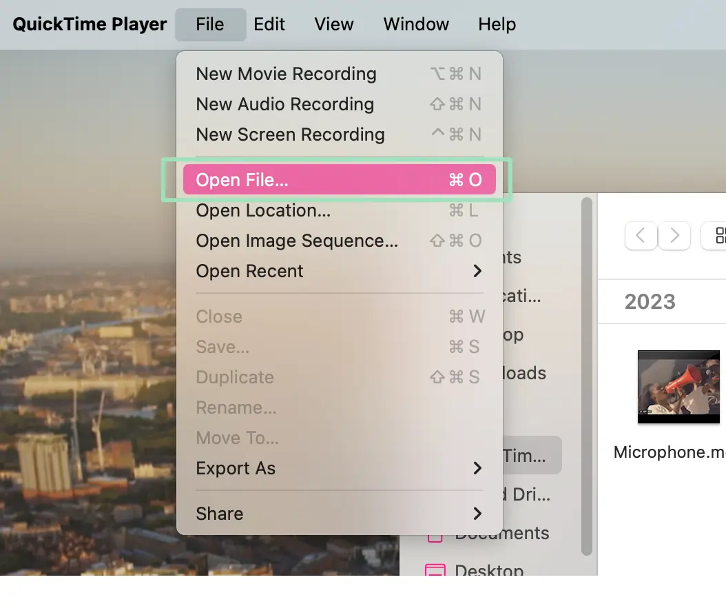 trim video with quicktime player