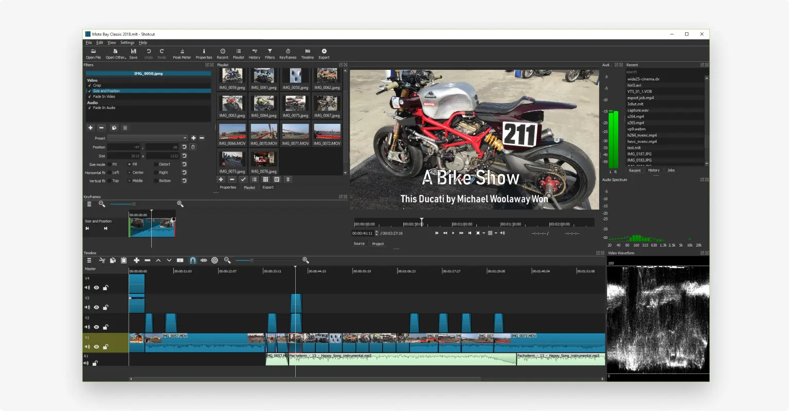 Shotcut video editing software for beginners 