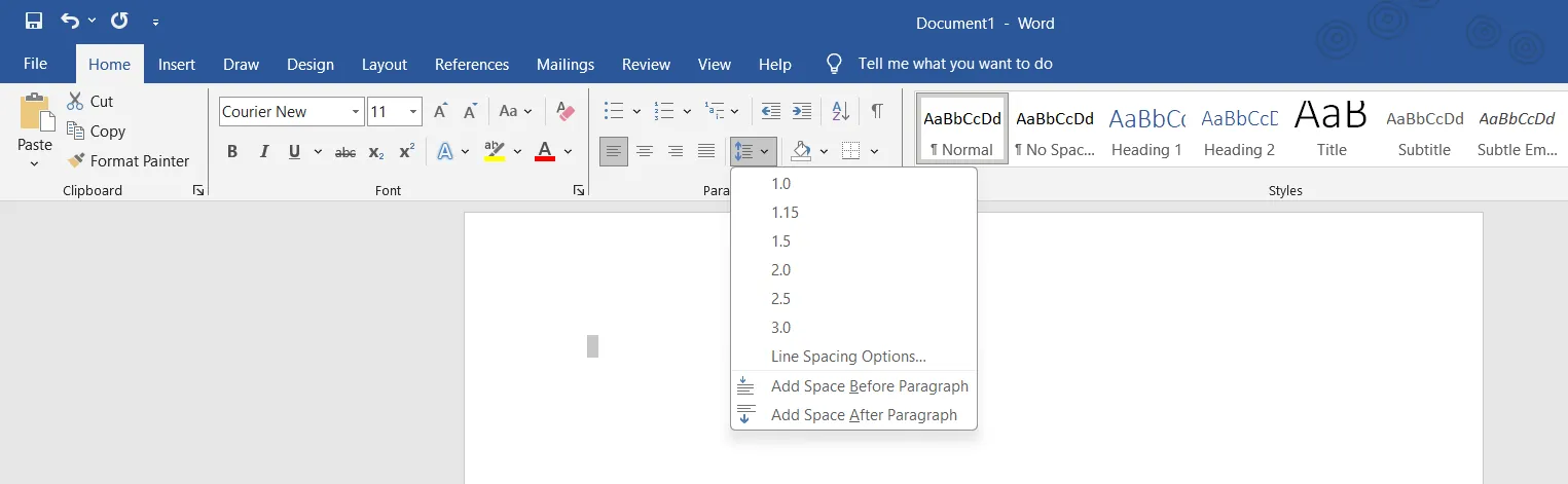 Setting formatting for an SRT file on Word