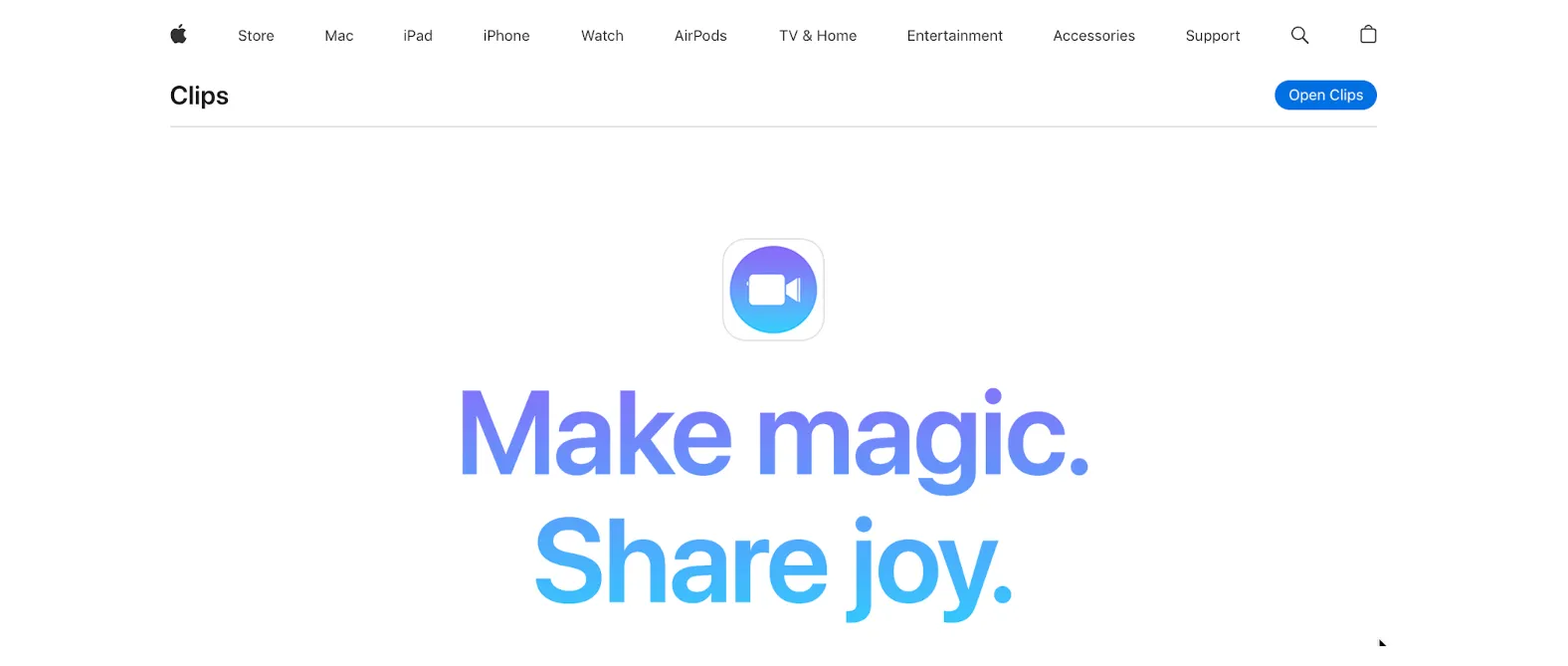 clips by apple for captions