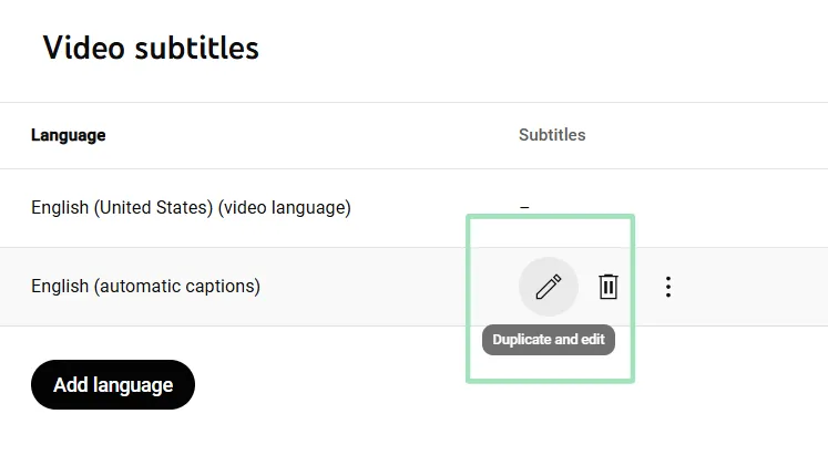 edit subtitles in youtube