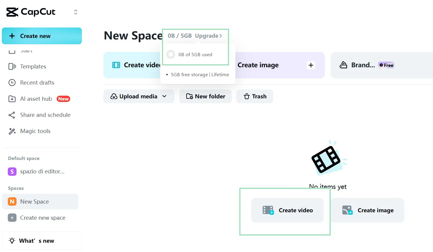 create video in capcut