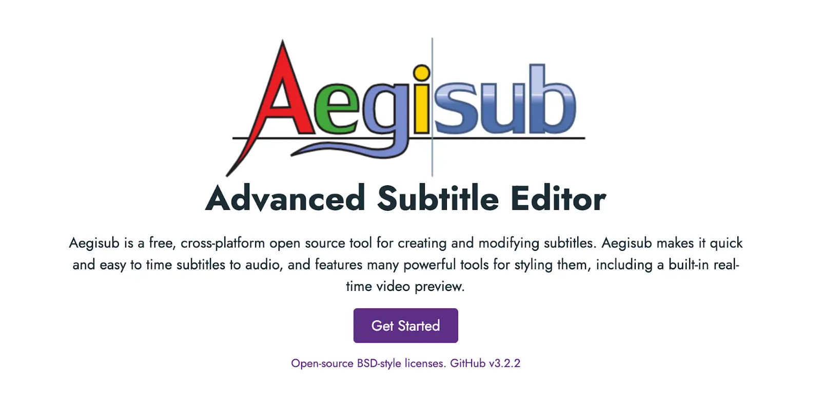 Aegisub advanced subtitle editor