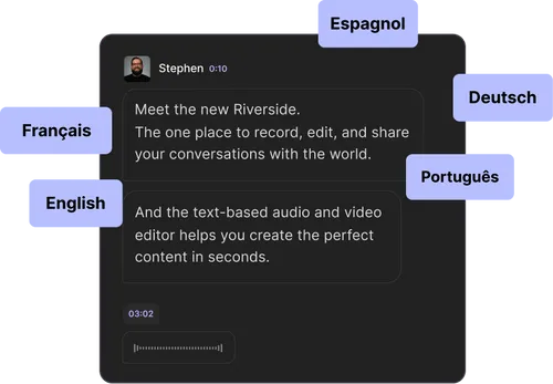 Riverside speech to text online app