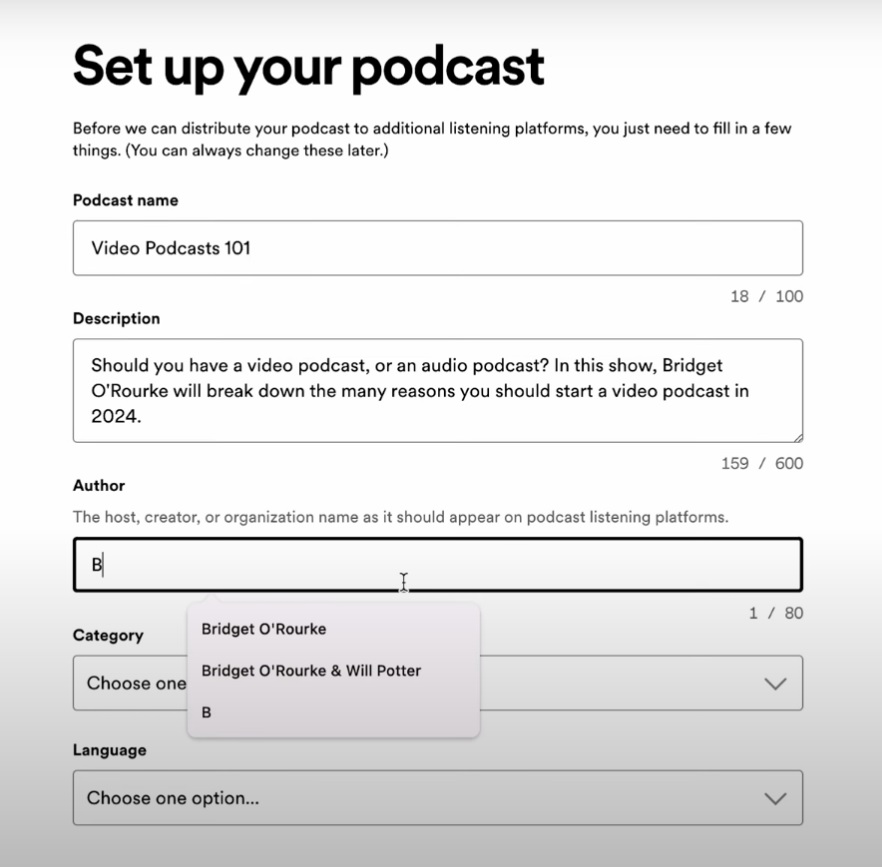 set up your podcast on spotify for podcasters 