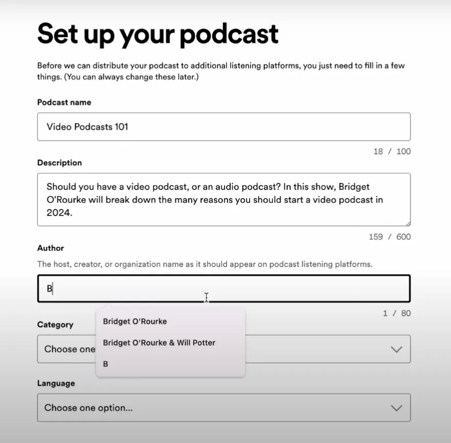 set up your podcast on spotify for podcasters 