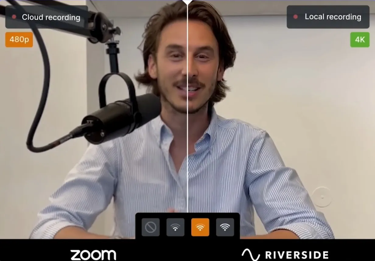 zoom vs riverside video quality