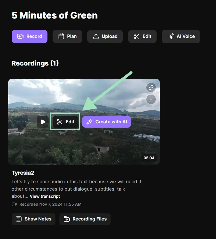 go to riverside video editor