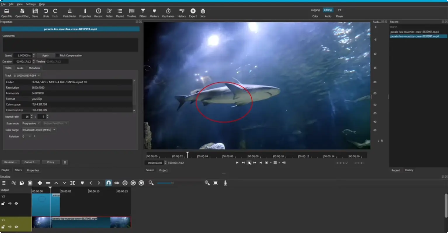 Shotcut free video editor