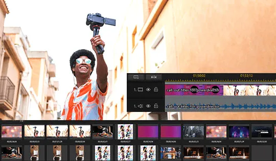PowerDirector video trimmer