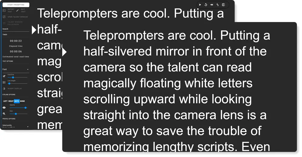 PromptDog teleprompter software