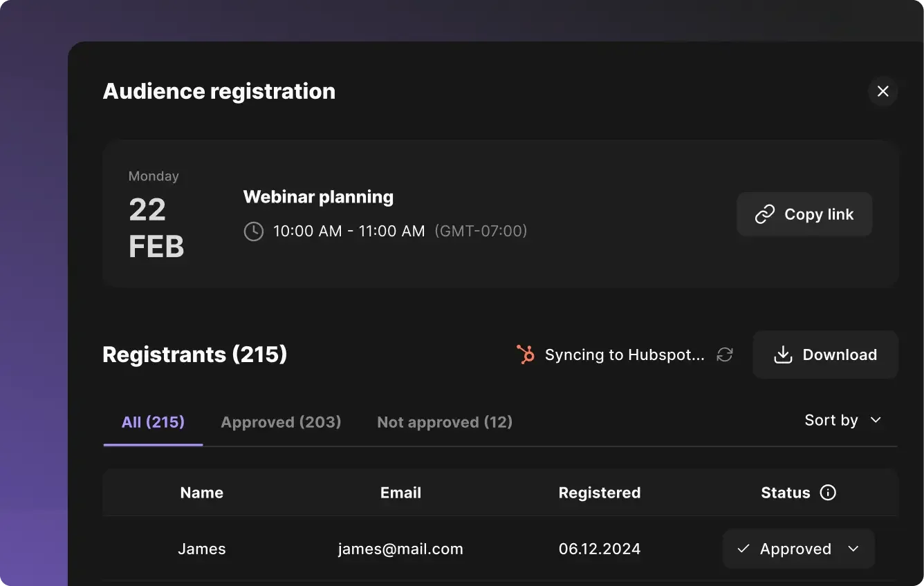 Zoom Webinars planning