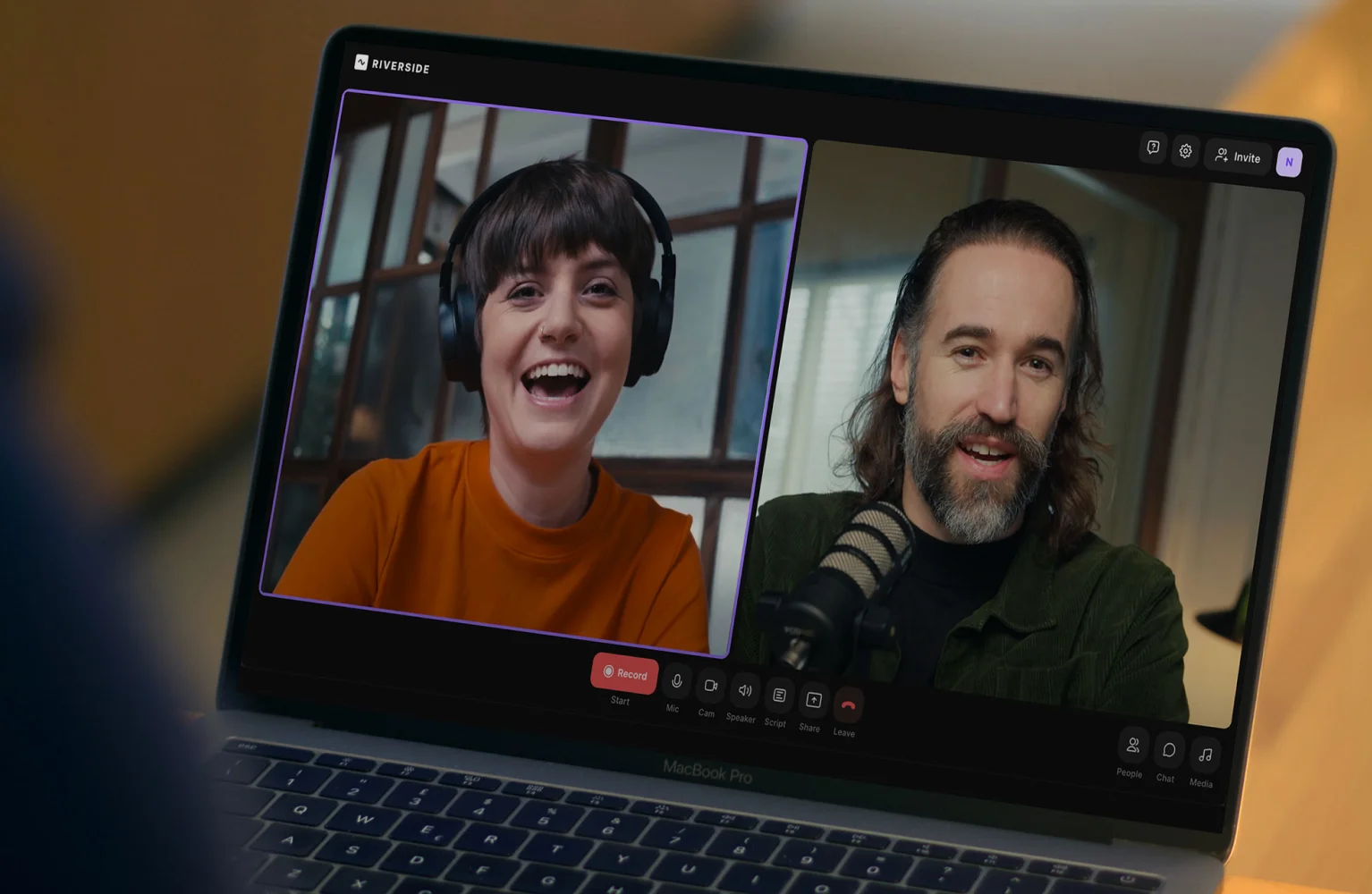 Riverside remote interview