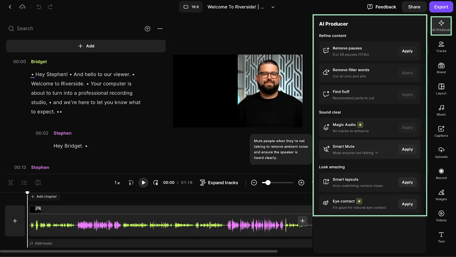 Riverside AI producer