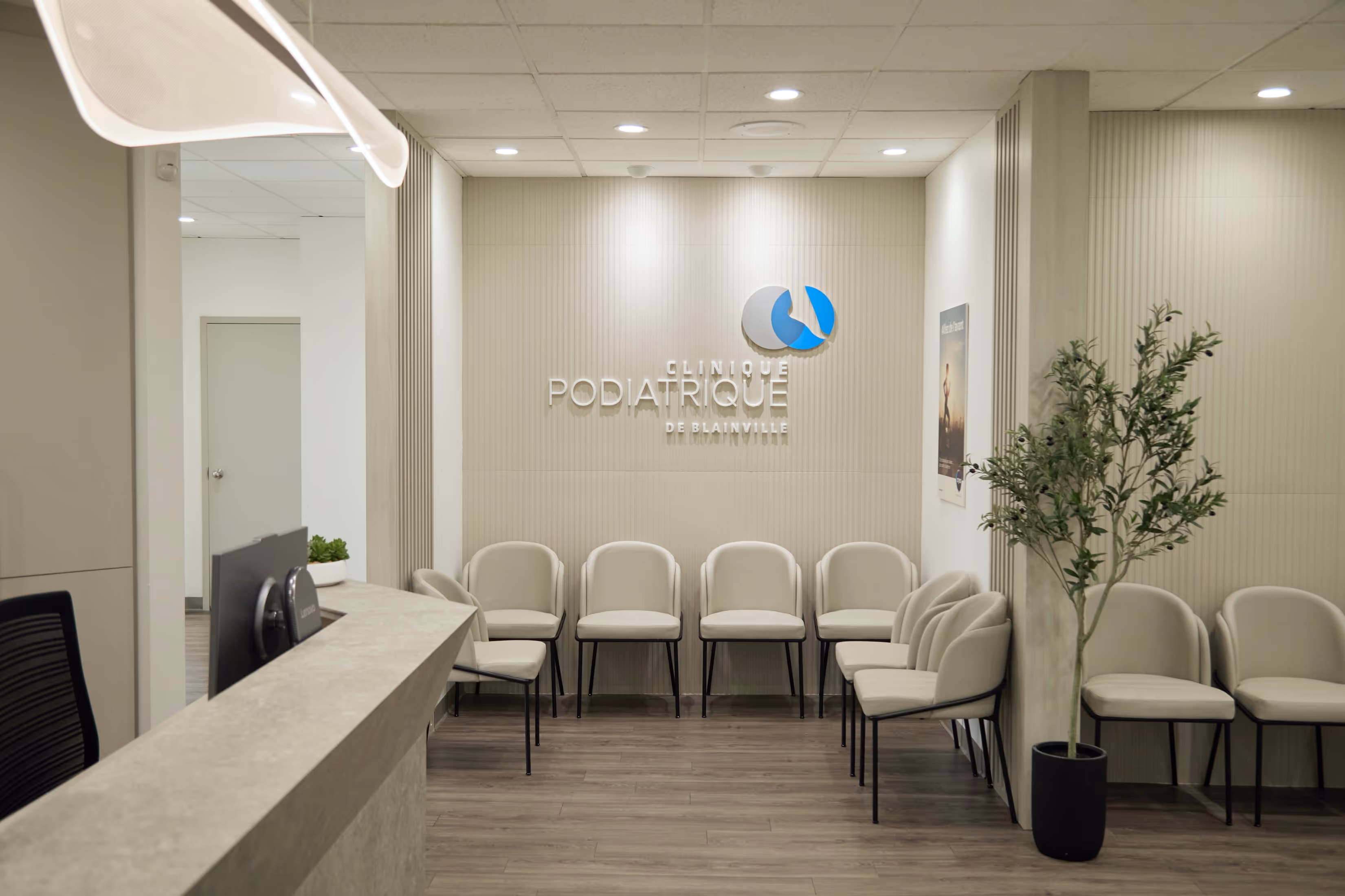 Salle d’attente - La Clinique Podiatrique de Blainville