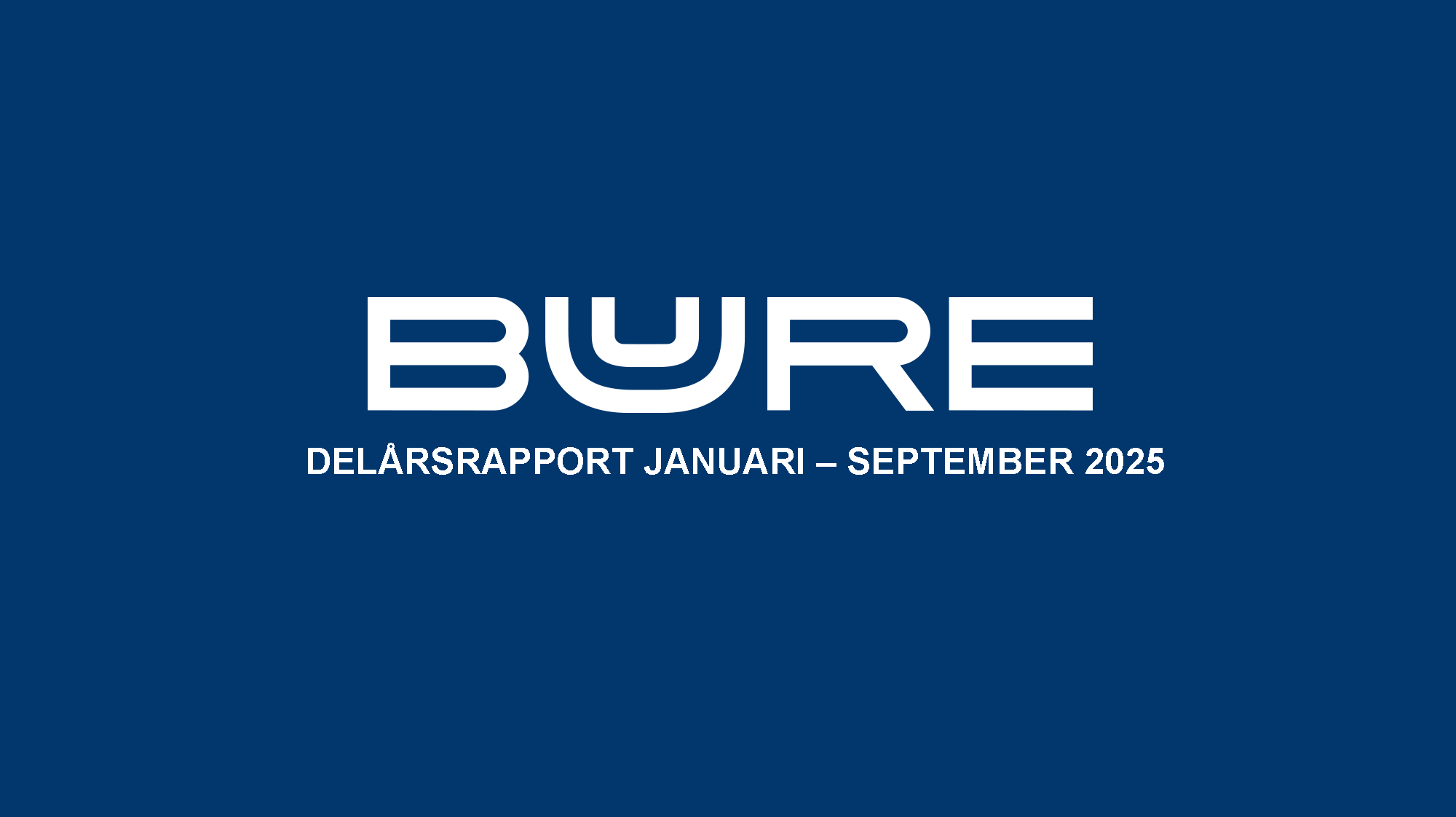 Henrik Blomquist kommenterar delårsrapport januari till september 2025