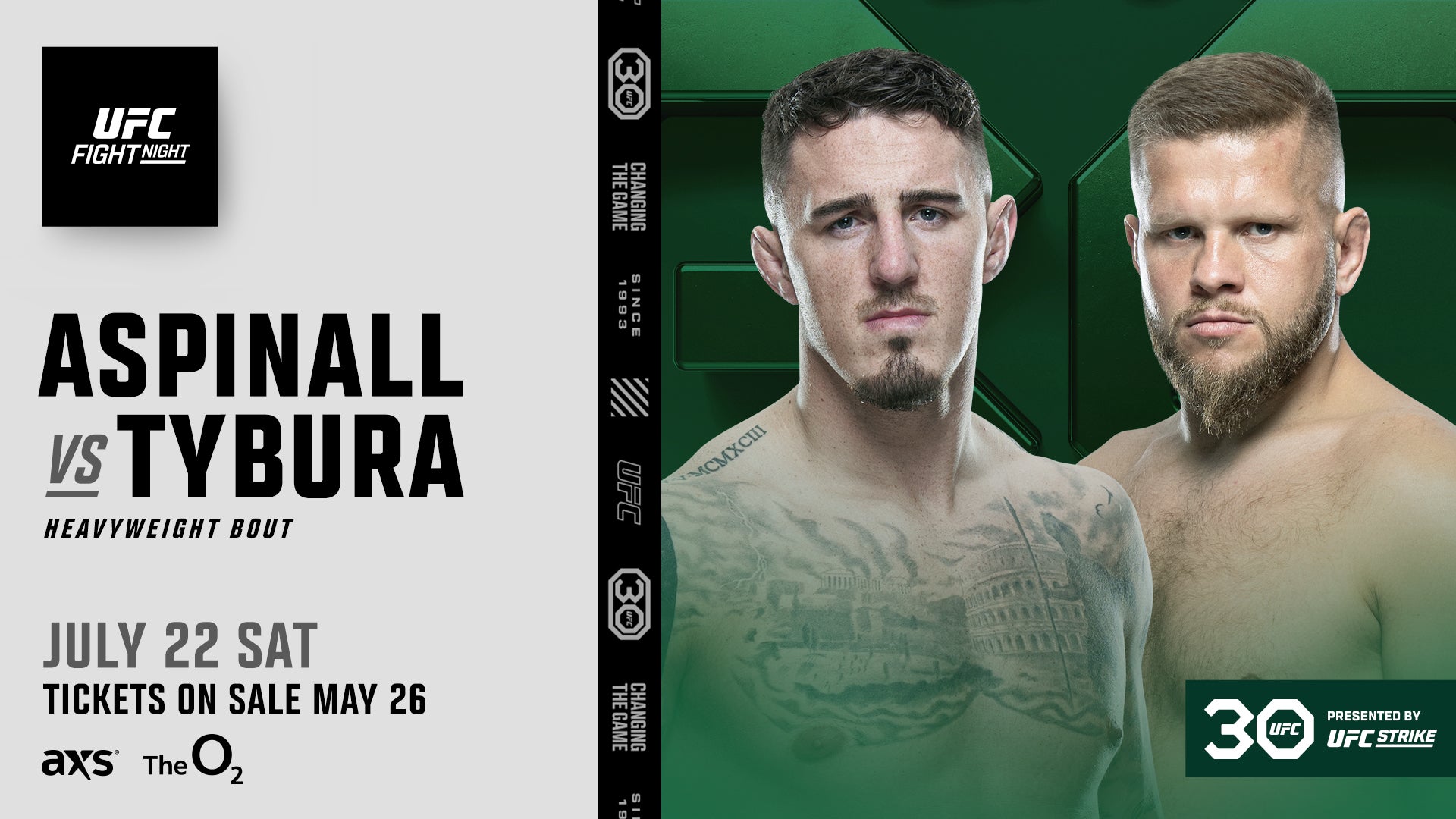 UFC Fight Night Aspinall vs Tybura