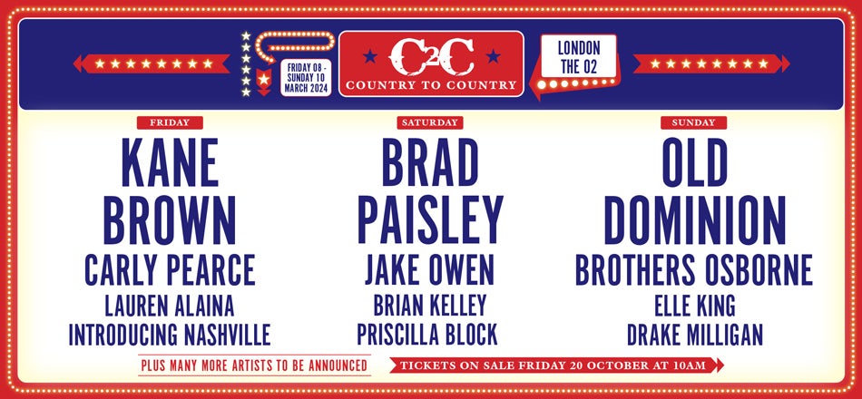 C2C: Country to Country 2024