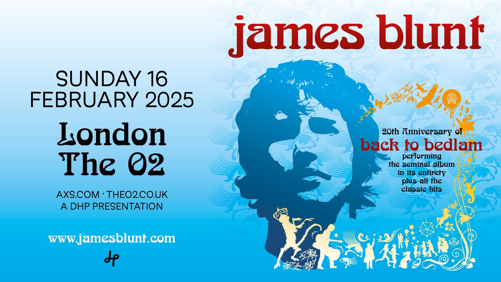 James Blunt Back To Bedlam 20th Anniversary Tour
