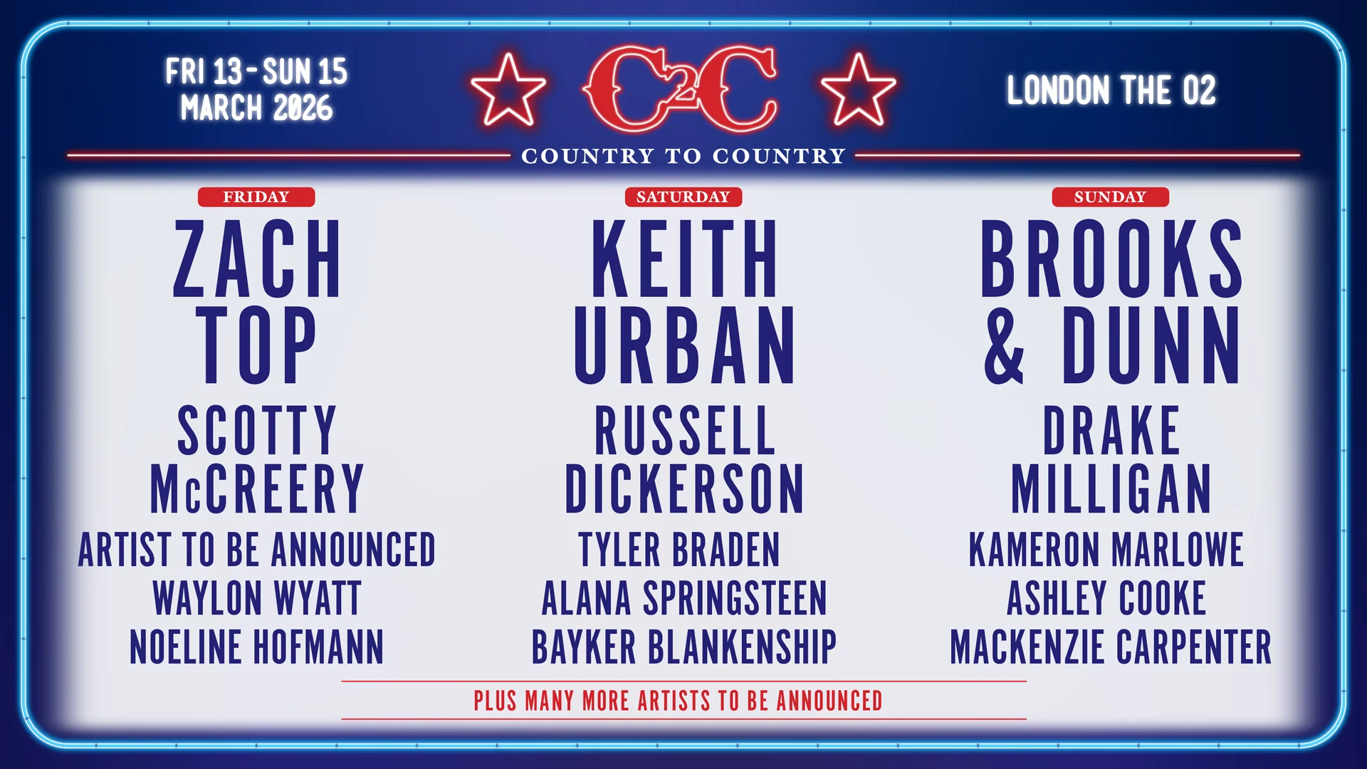 C2C: Country to Country 2026