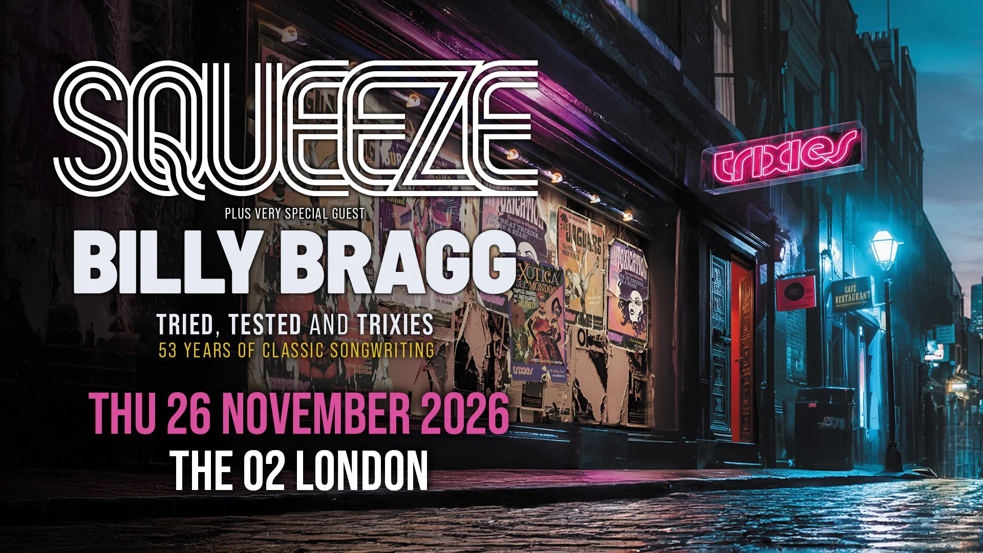 Squeeze Plus Very Special Guest Billy Bragg
