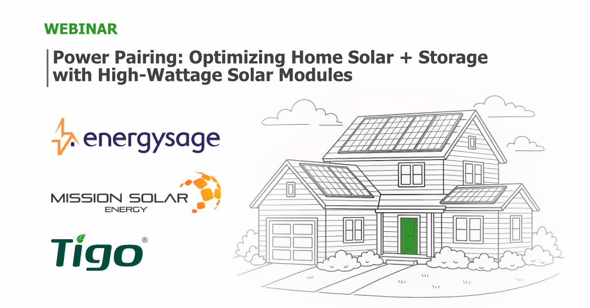 Erfahren Sie, wie Sie Module mit hoher Leistung mit den richtigen Wechselrichtern, Optimierern und Batterien kombinieren können, um eine maximale Energieausbeute, eine schnellere Installation und zukunftssichere Systeme zu erzielen.