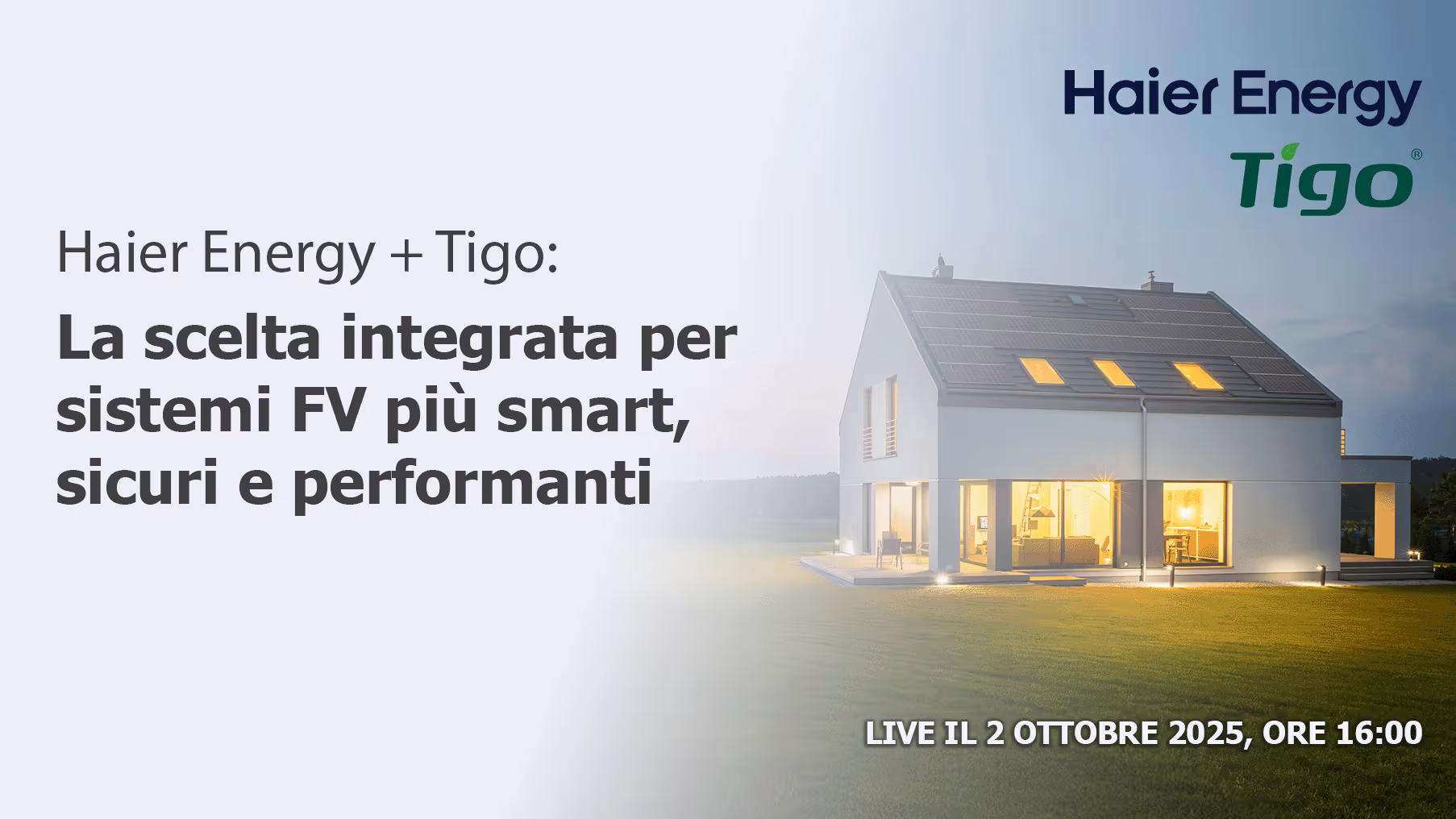 Haier Energy + Tigo: La scelta integrata per sistemi i più อัจฉริยะi, sicuri e Performanti