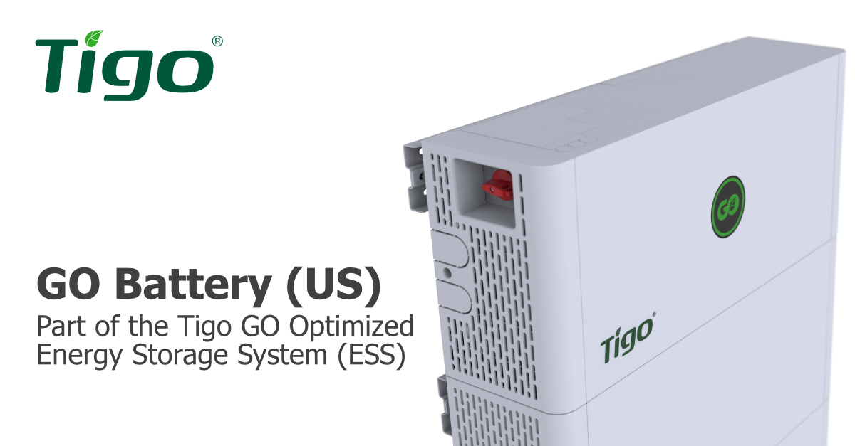 La batteria GO di nuova generazione potenziata dal software Tigo Energy è ora disponibile in Nord America