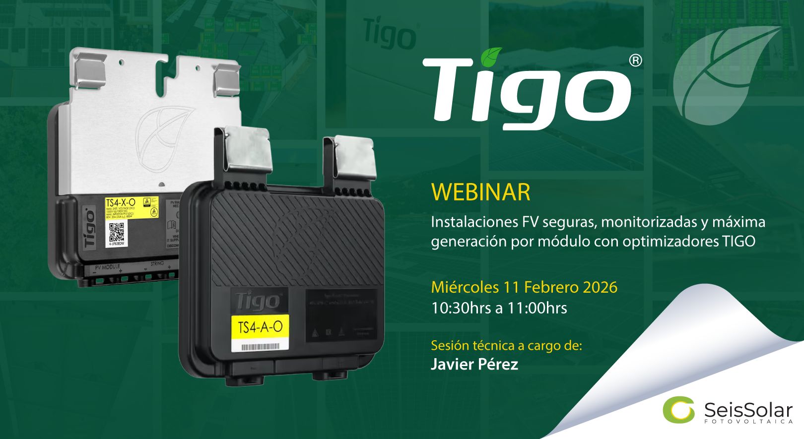 安全可靠的光伏系统，实时监控，搭配TIGO优化器实现每块组件的最大发电量