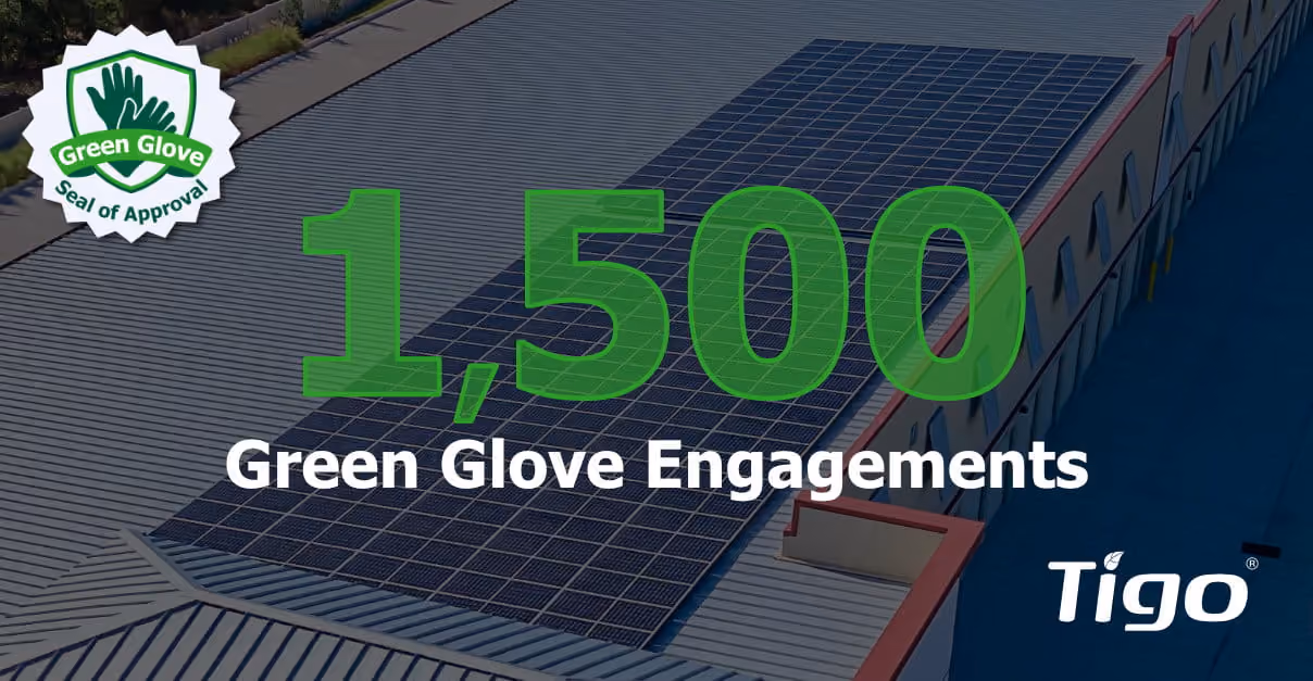 Tigo Energy Global Quality Program bereikt 1.500 Green Glove-installateurs