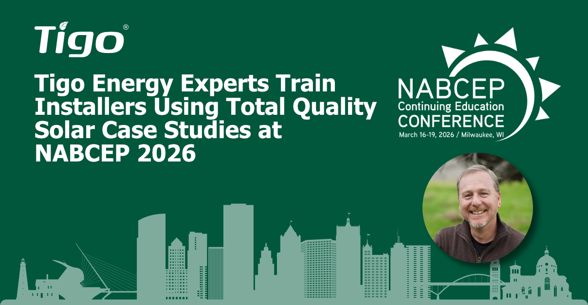 Tigo Energy Experts Train Installers Using Total Quality Solar Case Studies at NABCEP 2026