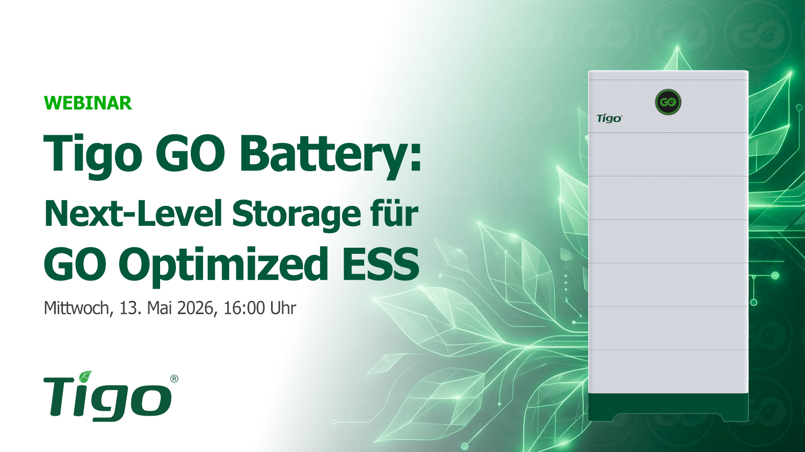 Tigo GO Battery: Next-Level Storage für GO Optimized ESS