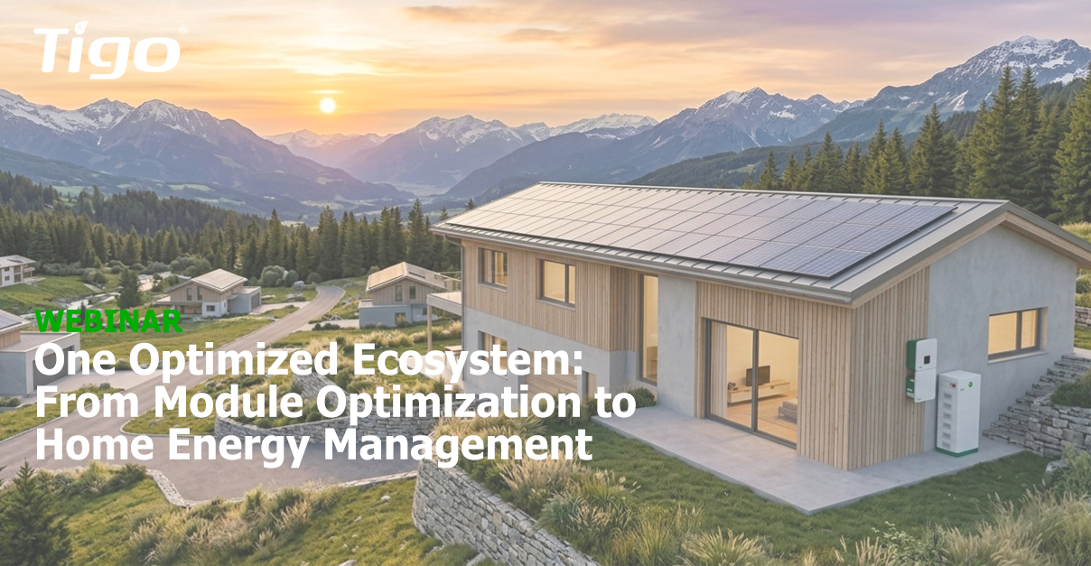 Join Tigo for a comprehensive technical webinar exploring the latest innovations across the Tigo ecosystem. Learn how the Tigo Flex MLPE platform maximizes system performance through advanced module-level optimization, featuring Reclaimed Energy technology and integrated Rapid Shutdown to enhance energy yield, safety and compliance.