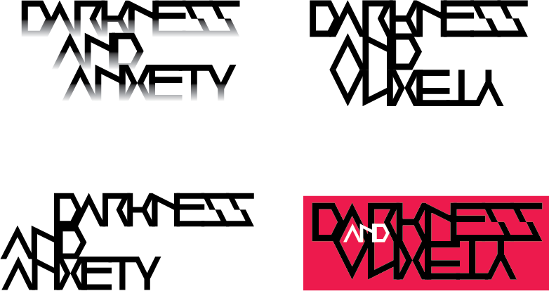 Darkness and Anxiety logo variations 1