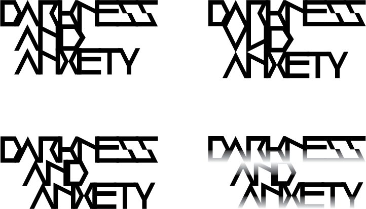 Darkness and Anxiety logo variations 2